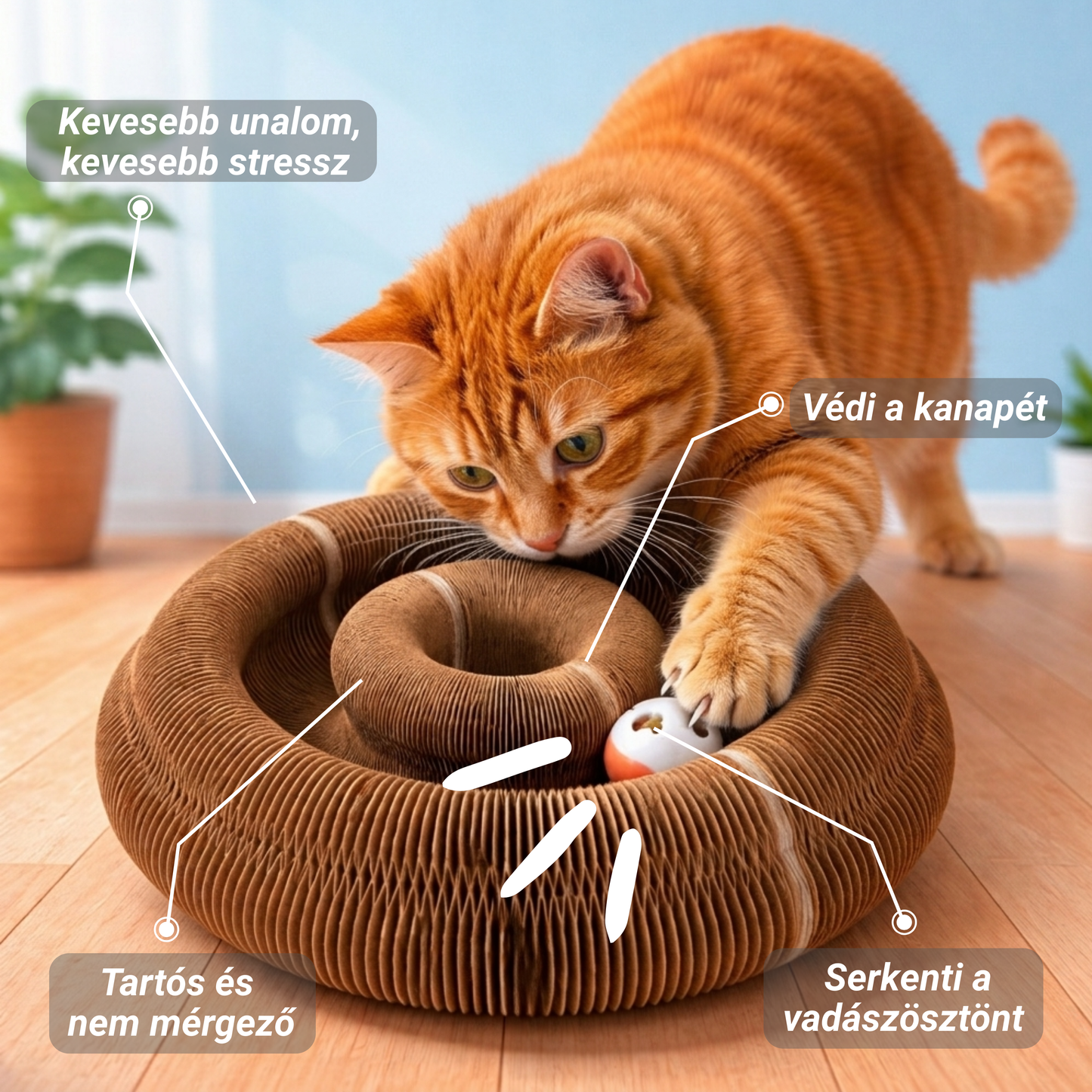 PawRoll™ Macska kaparófás játék