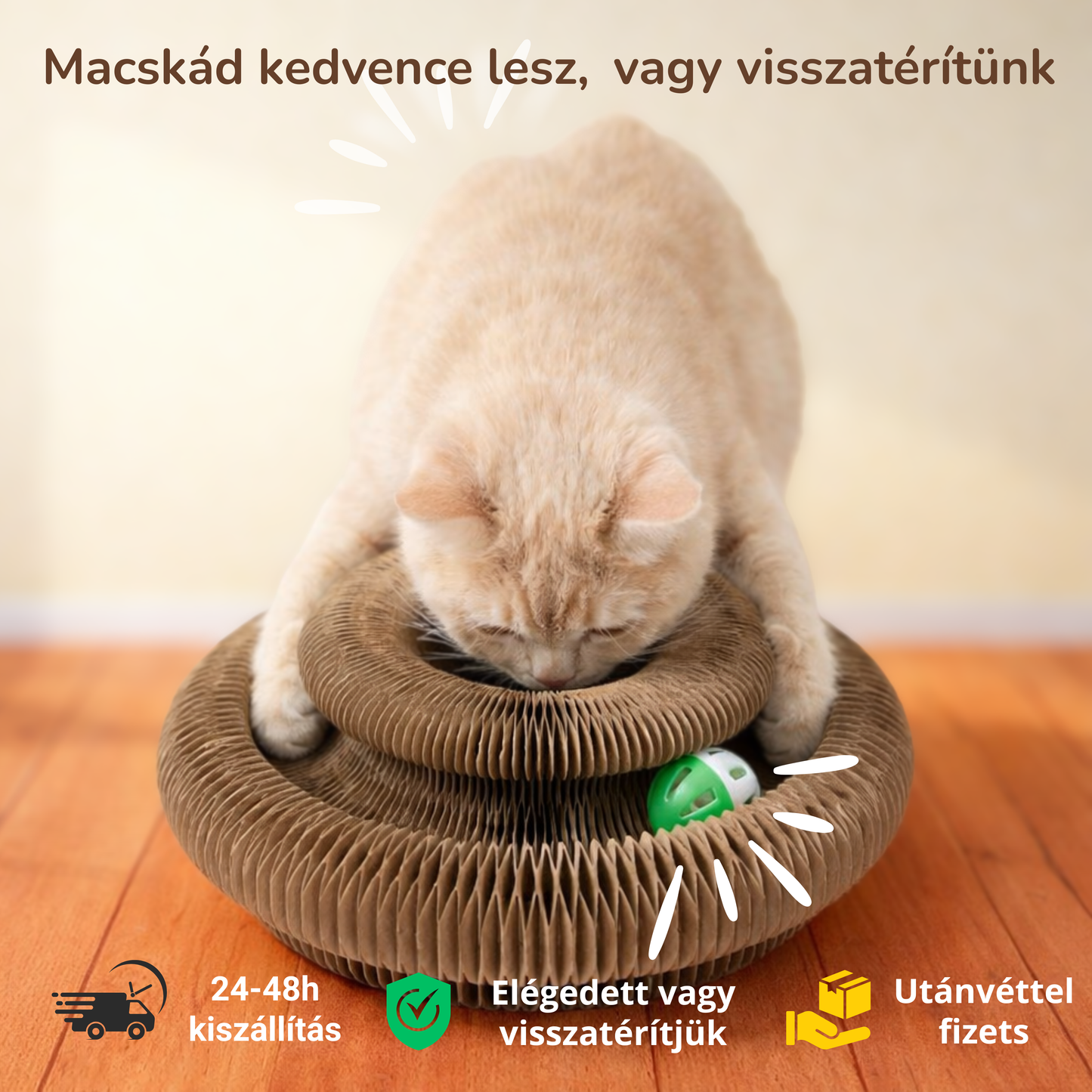 PawRoll™ Macska kaparófás játék